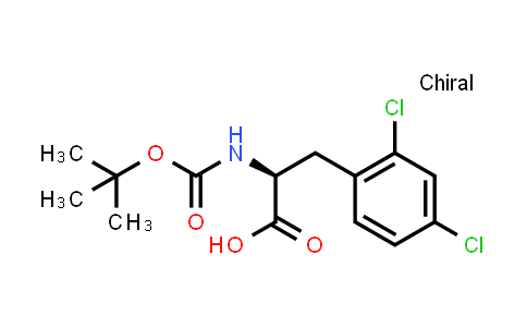 CAS No. 114873-04-0, (S)-2-((tert-Butoxycarbonyl)amino)-3-(2,4-dichlorophenyl)propanoic acid