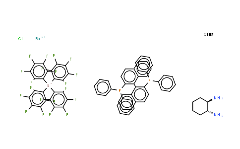 CAS No. 1150112-55-2, Chloro[(R)-2,2'-bis(diphenylphosphino)-1,1'-binaphthyl][(1R,2R)-cyclohexane-1,2-diamine]ruthenium(II) tetrakis(pentafluorophenyl)borate