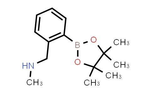 CAS No. 1150271-47-8, N-Methyl-1-(2-(4,4,5,5-tetramethyl-1,3,2-dioxaborolan-2-yl)phenyl)methanamine