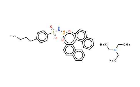 CAS No. 1150592-91-8, 4-Butyl-N-[(11bR)-dinaphtho[2,1-d:1',2'-f][1,3,2]dioxaphosphepin-4-yl]benzenesulfonamide triethylamine adduct