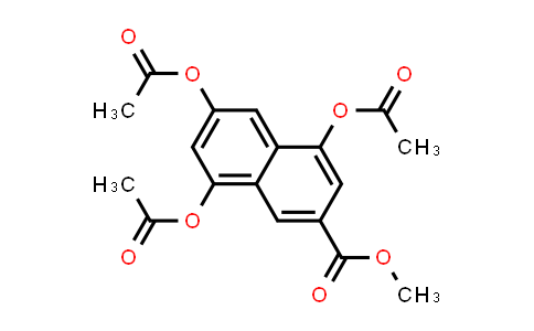 CAS No. 115061-25-1, 2-Naphthalenecarboxylic acid, 4,6,8-tris(acetyloxy)-, methyl ester
