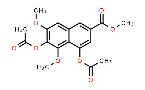 MC508056 | 115061-33-1 | 2-Naphthalenecarboxylic acid, 4,6-bis(acetyloxy)-5,7-dimethoxy-, methyl ester