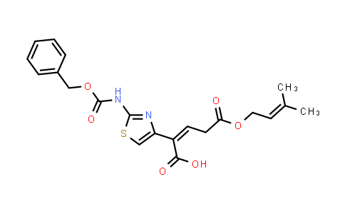 CAS No. 115065-79-7, 2-(2-(((Benzyloxy)carbonyl)amino)thiazol-4-yl)-5-((3-methylbut-2-en-1-yl)oxy)-5-oxopent-2-enoic acid