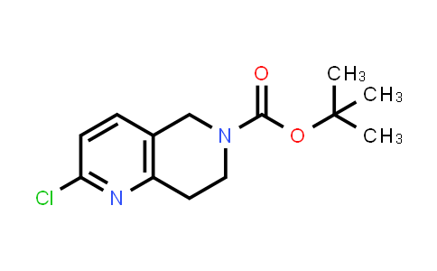 CAS No. 1151665-15-4, tert-Butyl 2-chloro-7,8-dihydro-1,6-naphthyridine-6(5H)-carboxylate