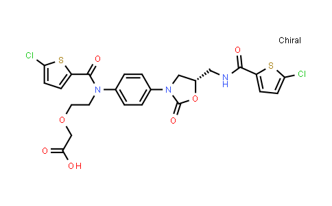 CAS No. 1151893-81-0, Acetic acid, 2-[2-[[(5-chloro-2-thienyl)carbonyl][4-[(5S)-5-[[[(5-chloro-2-thienyl)carbonyl]amino]methyl]-2-oxo-3-oxazolidinyl]phenyl]amino]ethoxy]-