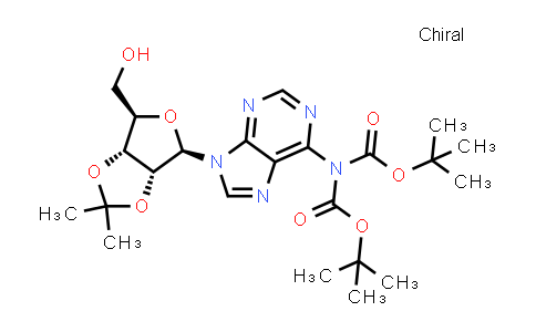 CAS No. 1152172-19-4, tert-Butyl N-{9-[(3aR,4R,6R,6aR)-6-(hydroxymethyl)-2,2-dimethyl-tetrahydro-2H-furo[3,4-d][1,3]dioxol-4-yl]-9H-purin-6-yl}-N-[(tert-butoxy)carbonyl]carbamate
