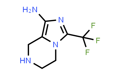 CAS No. 1152439-79-6, 3-(Trifluoromethyl)-5,6,7,8-tetrahydroimidazo[1,5-a]pyrazin-1-amine