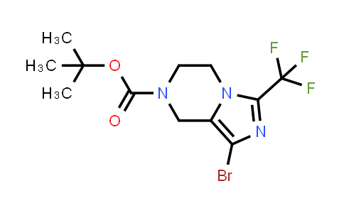 CAS No. 1152440-02-2, tert-Butyl 1-bromo-3-(trifluoromethyl)-5,6-dihydroimidazo[1,5-a]pyrazine-7(8H)-carboxylate
