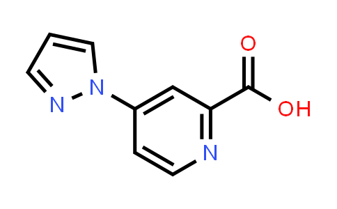 CAS No. 1152523-86-8, 4-(1H-Pyrazol-1-yl)pyridine-2-carboxylic acid
