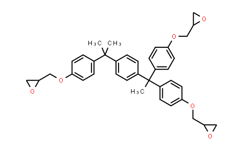 CAS No. 115254-47-2, 2,2'-((((1-(4-(2-(4-(Oxiran-2-ylmethoxy)phenyl)propan-2-yl)phenyl)ethane-1,1-diyl)bis(4,1-phenylene))bis(oxy))bis(methylene))bis(oxirane)