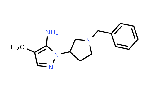 CAS No. 1152544-73-4, 1H-Pyrazol-5-amine, 4-methyl-1-[1-(phenylmethyl)-3-pyrrolidinyl]-