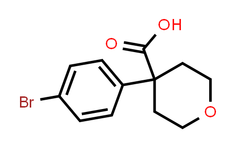 CAS No. 1152567-60-6, 4-(4-Bromophenyl)tetrahydro-2H-pyran-4-carboxylic acid