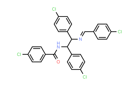 CAS No. 115294-32-1, 4-Chloro-N-(2-((4-chlorobenzylidene)amino)-1,2-bis(4-chlorophenyl)ethyl)benzamide