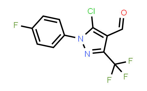 CAS No. 1152960-75-2, 5-Chloro-1-(4-fluorophenyl)-3-(trifluoromethyl)pyrazole-4-carbaldehyde