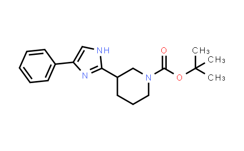 CAS No. 1153269-45-4, tert-Butyl 3-(4-phenyl-1H-imidazol-2-yl)piperidine-1-carboxylate