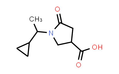 CAS No. 1153362-11-8, 1-(1-Cyclopropylethyl)-5-oxopyrrolidine-3-carboxylic acid