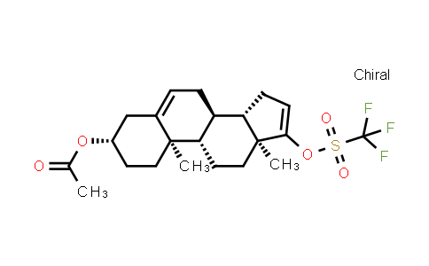 CAS No. 115375-60-5, (3S,8R,9S,10R,13S,14S)-10,13-dimethyl-17-(trifluoromethylsulfonyloxy)-2,3,4,7,8,9,10,11,12,13,14,15-dodecahydro-1H-cyclopenta[a]phenanthren-3-yl acetate