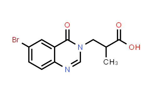 CAS No. 1153831-60-7, 3-(6-Bromo-4-oxoquinazolin-3(4H)-yl)-2-methylpropanoic acid