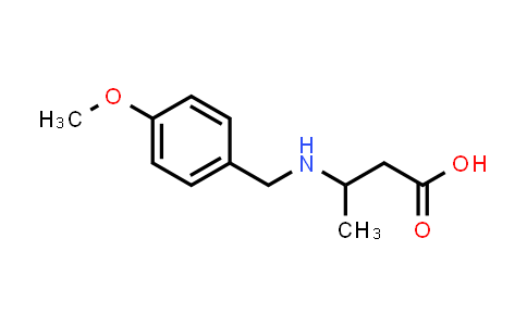 CAS No. 1154387-80-0, 3-((4-Methoxybenzyl)amino)butanoic acid