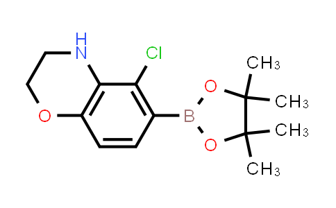 CAS No. 1154740-68-7, 5-Chloro-6-(4,4,5,5-tetramethyl-1,3,2-dioxaborolan-2-yl)-3,4-dihydro-2H-benzo[b][1,4]oxazine