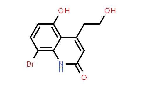 CAS No. 1155270-69-1, 8-Bromo-5-hydroxy-4-(2-hydroxyethyl)quinolin-2-one