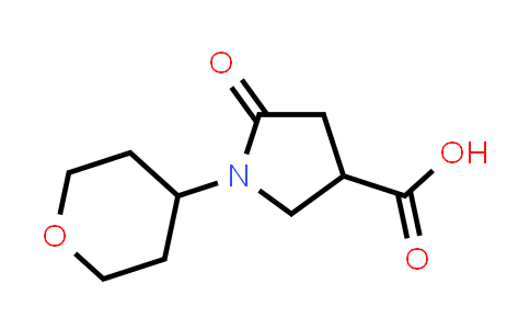 CAS No. 1155632-03-3, 5-Oxo-1-(tetrahydro-2H-pyran-4-yl)pyrrolidine-3-carboxylic acid
