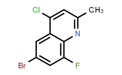CAS No. 1156277-76-7, 6-Bromo-4-chloro-8-fluoro-2-methylquinoline
