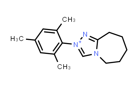 CAS No. 1156575-33-5, 2-Mesityl-6,7,8,9-tetrahydro-5H-[1,2,4]triazolo[4,3-a]azepin-2-ium