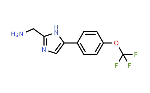 CAS No. 1156707-86-6, (5-(4-(Trifluoromethoxy)phenyl)-1H-imidazol-2-yl)methanamine