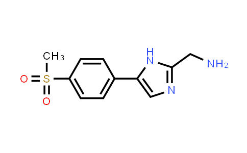 CAS No. 1156711-36-2, (5-(4-(methylsulfonyl)phenyl)-1H-imidazol-2-yl)methanamine