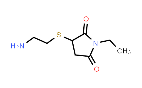 CAS No. 1157103-44-0, 3-[(2-Aminoethyl)sulfanyl]-1-ethylpyrrolidine-2,5-dione