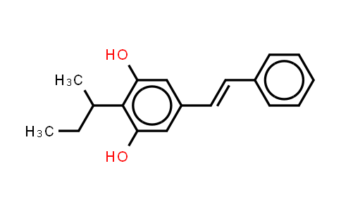 CAS No. 115781-08-3, 1,3-Benzenediol, 2-(1- methylethyl)-5-(2-phenylethenyl)-