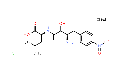 CAS No. 115795-15-8, (2S,3R)-3-Amino-2-hydroxy-4-(4-nitrophenyl)butanoyl-L-leucine (hydrochloride)