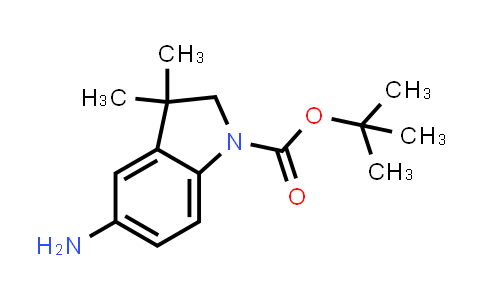 CAS No. 1158745-53-9, tert-Butyl 5-amino-3,3-dimethyl-2,3-dihydro-1H-indole-1-carboxylate