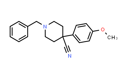 CAS No. 1158750-70-9, 1-Benzyl-4-(4-methoxyphenyl)piperidine-4-carbonitrile