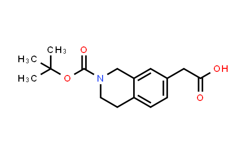 CAS No. 1158755-34-0, 2-(2-(tert-Butoxycarbonyl)-1,2,3,4-tetrahydroisoquinolin-7-yl)acetic acid