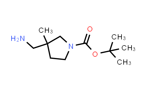 CAS No. 1158758-67-8, tert-Butyl 3-(aminomethyl)-3-methylpyrrolidine-1-carboxylate