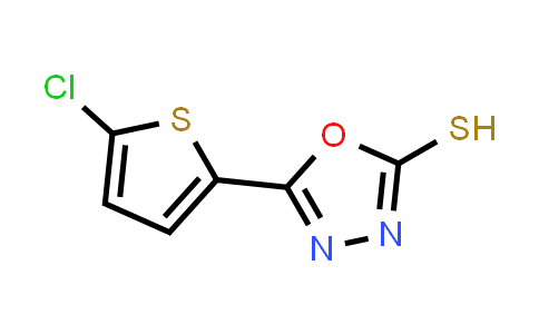 CAS No. 115903-57-6, 5-(5-Chloro-2-thienyl)-1,3,4-oxadiazole-2-thiol