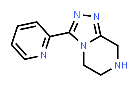 CAS No. 1159522-34-5, 1,2,4-Triazolo[4,3-a]pyrazine, 5,6,7,8-tetrahydro-3-(2-pyridinyl)-
