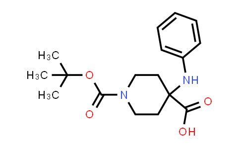 CAS No. 1159835-31-0, 1-(tert-Butoxycarbonyl)-4-(phenylamino)piperidine-4-carboxylic acid