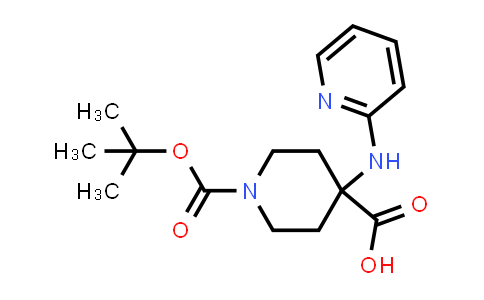 CAS No. 1159835-37-6, 1-(tert-Butoxycarbonyl)-4-(pyridin-2-ylamino)piperidine-4-carboxylic acid