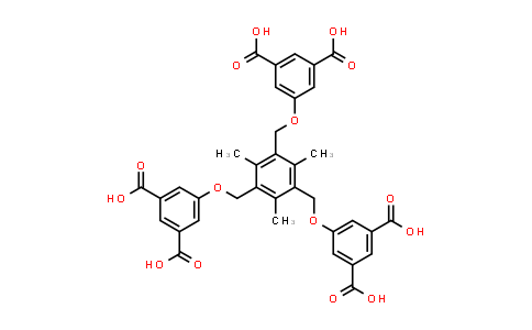 CAS No. 1159974-70-5, 5,5',5''-(((2,4,6-Trimethylbenzene-1,3,5-triyl)tris(methylene))tris(oxy))triisophthalic acid
