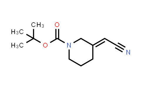 CAS No. 1159982-27-0, 2-(1-Boc-3-Piperidinylidene)acetonitrile