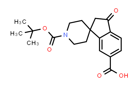 CAS No. 1160247-47-1, 1'-(tert-Butoxycarbonyl)-3-oxo-2,3-dihydrospiro[indene-1,4'-piperidine]-6-carboxylic acid
