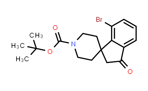CAS No. 1160247-52-8, tert-Butyl 7-bromo-3-oxo-2,3-dihydrospiro[indene-1,4'-piperidine]-1'-carboxylate