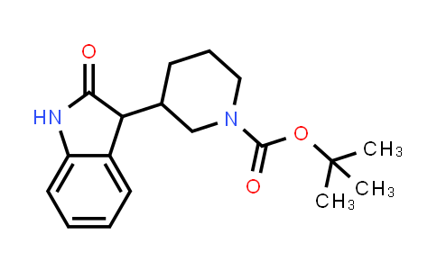 CAS No. 1160248-23-6, tert-Butyl 3-(2-oxoindolin-3-yl)piperidine-1-carboxylate