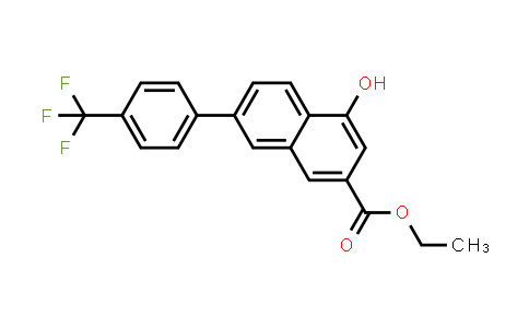 CAS No. 1160269-99-7, 2-Naphthalenecarboxylic acid, 4-hydroxy-7-[4-(trifluoromethyl)phenyl]-, ethyl ester
