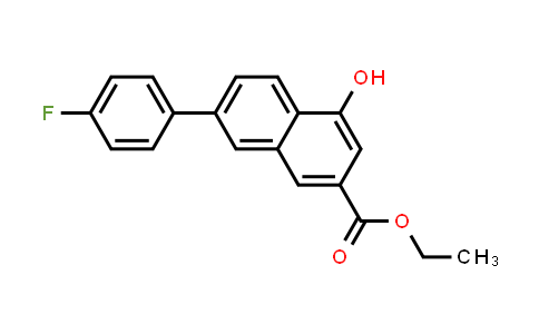 CAS No. 1160270-36-9, 2-Naphthalenecarboxylic acid, 7-(4-fluorophenyl)-4-hydroxy-, ethyl ester