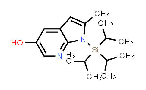 CAS No. 1160361-56-7, 2-methyl-1-(triisopropylsilyl)-1H-pyrrolo[2,3-b]pyridin-5-ol