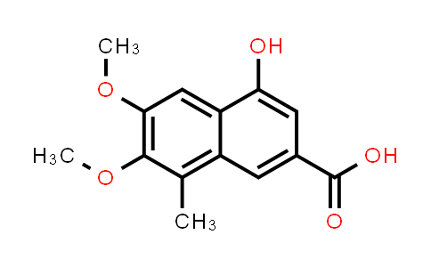 CAS No. 1160440-51-6, 2-Naphthalenecarboxylic acid, 4-hydroxy-6,7-dimethoxy-8-methyl-